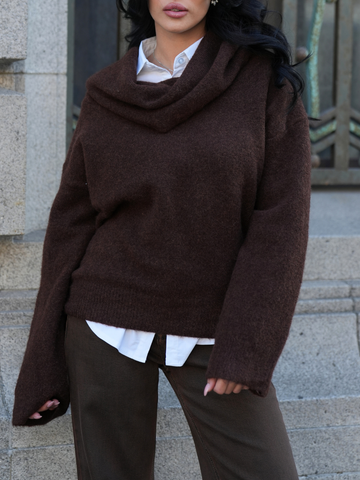 Camisola Oversized Gola Larga