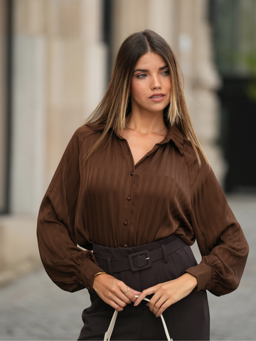 Blusa Fluida em Tecido Texturado | SPACCIO by Cristina