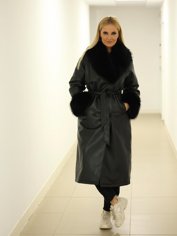 Long fur and fur effect coat | Spaccio by Cristina