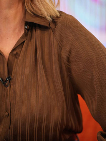 Blusa Fluida em Tecido Texturado | SPACCIO by Cristina