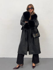 Long fur and fur effect coat | Spaccio by Cristina