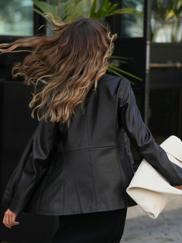 Blazer Efeito Pele Minimal