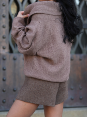 CAMISOLA COM GOLA DRAPEADA