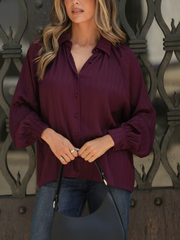 Blusa Fluida em Tecido Texturado | SPACCIO by Cristina