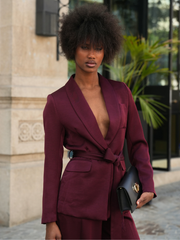 Conjunto 2 peças: blazer+ calças franjas | Spaccio by Cristina