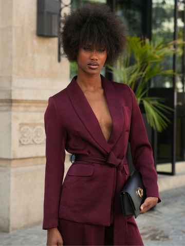 Conjunto 2 peças: blazer+ calças franjas | Spaccio by Cristina
