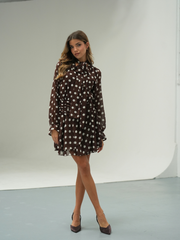 Vestido Laço Poás Castanho | SPACCIO by cristina