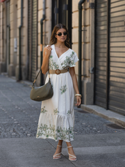 Vestido midi Bordado