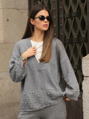 Cardigan Pérola Romântica