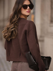 CARDIGAN CINZENTO BOTÃO ÚNICO