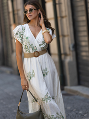 Vestido midi Bordado