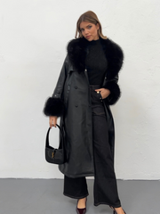 Long fur and fur effect coat | Spaccio by Cristina