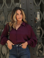 Blusa Fluida em Tecido Texturado | SPACCIO by Cristina