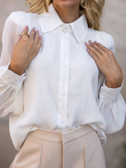 Blusa con detalle de perlas | ESPACIO DE CRISTINA