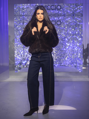 Jeans Wide Leg com Tachas | SPACCIO BY CRISTINA