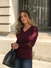 Camisola com transparências e aplicação de brilho | SPACCIO by Cristina