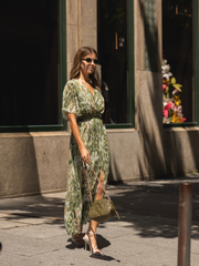 Vestido midi estampado