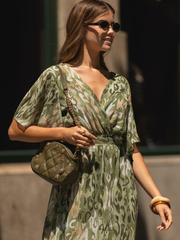 Vestido midi estampado