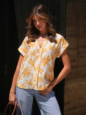 Blusa Palm Print