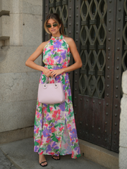 Vestido comprido estampado