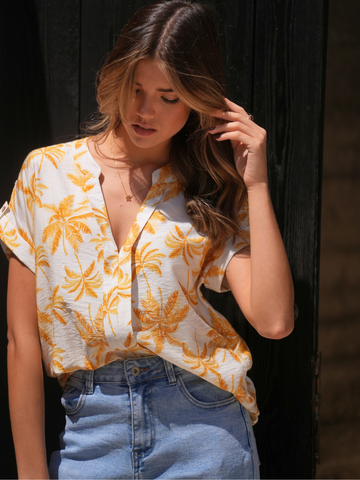 Blusa Palm Print