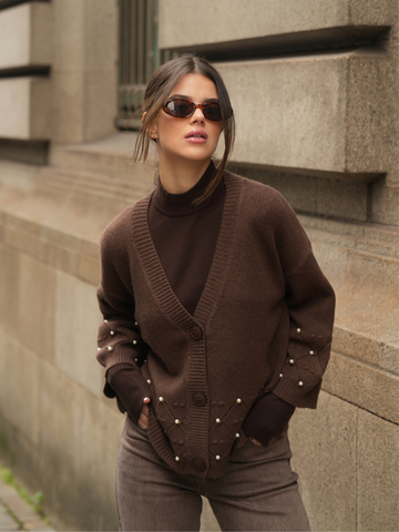 Cardigan Pérola Romântica