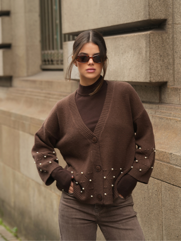 Cardigan Pérola Romântica