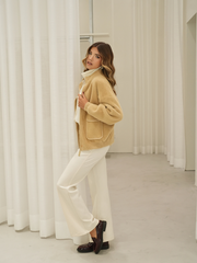Casaco Textura Soft com Bolsos SPACCIO