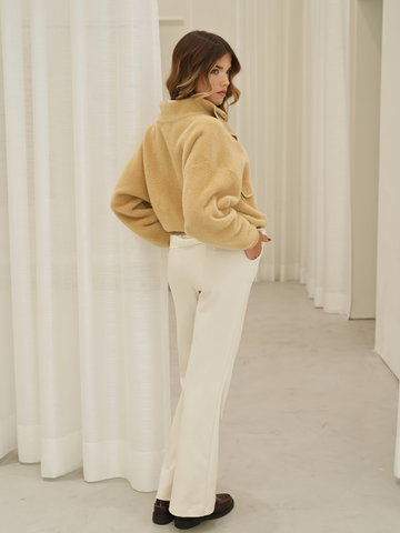 Casaco Textura Soft com Bolsos SPACCIO
