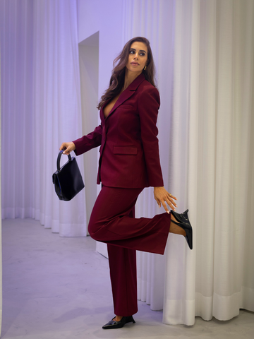 Conjunto fato 2 peças: calças + blazer  | SPACCIO BY CRISTINA