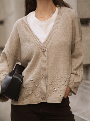 Cardigan Pérola Romântica