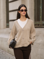 Cardigan Pérola Romântica