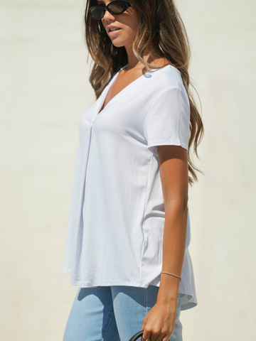 blusa en V