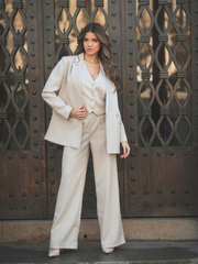 Conjunto fato 3 peças: Blazer + calças + colete | Spaccio by Cristina