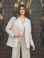 Conjunto fato 3 peças: Blazer + calças + colete | Spaccio by Cristina