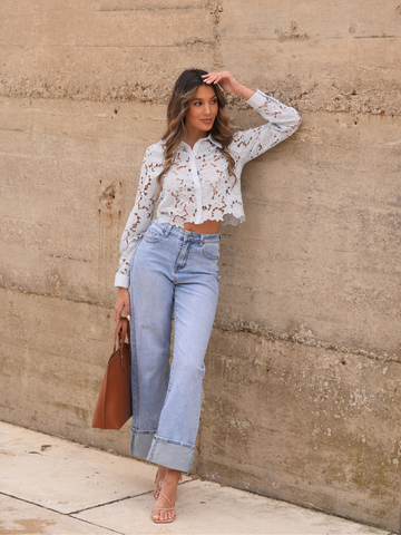 Blusa renda floral | Spaccio by Cristina