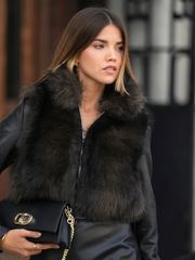 Blusão Curto com Gola de Pelo | Spaccio by Cristina