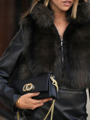 Blusão Curto com Gola de Pelo | Spaccio by Cristina