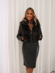 Saia lápis efeito pele