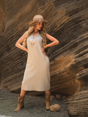 Vestido malha com pompom | Spaccio by Cristina