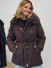 Casaco Acolchoado com Gola de Pelo | Spaccio by Cristina