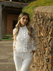 Blusa rendada - Spaccio.pt