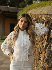 Blusa rendada - Spaccio.pt