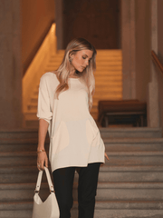 Camisola malha bolsos oversized - Spaccio.pt