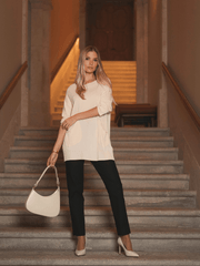 Camisola malha bolsos oversized - Spaccio.pt