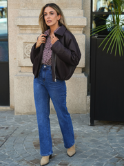 Jeans Straight cintura subida