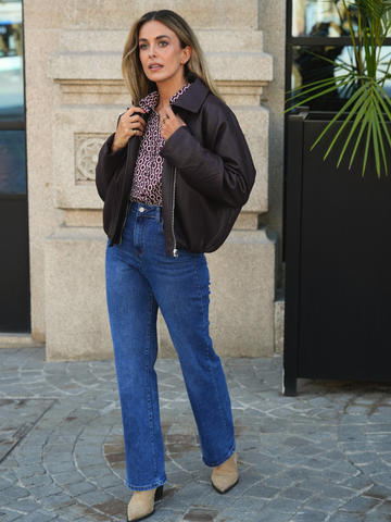 Jeans Straight cintura subida