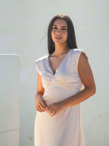 Vestido acetinado